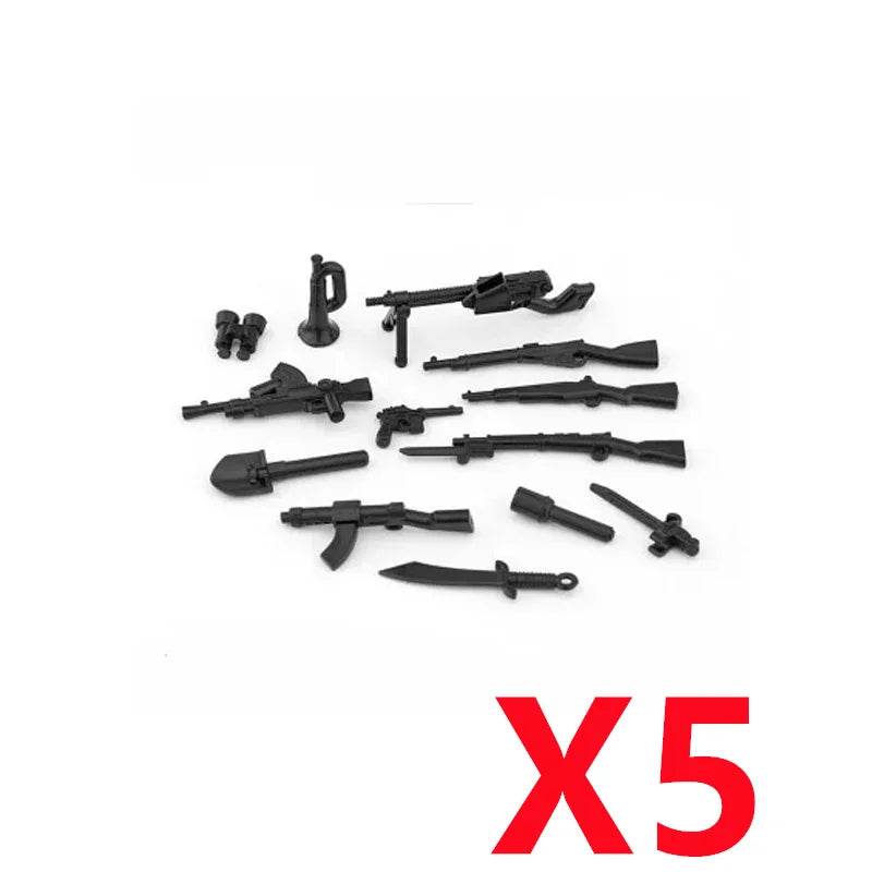 Premium Building Blocks Set Camouflage Military Equipment With Roadblock And Aircraft Parts For Kids - ToylandEU