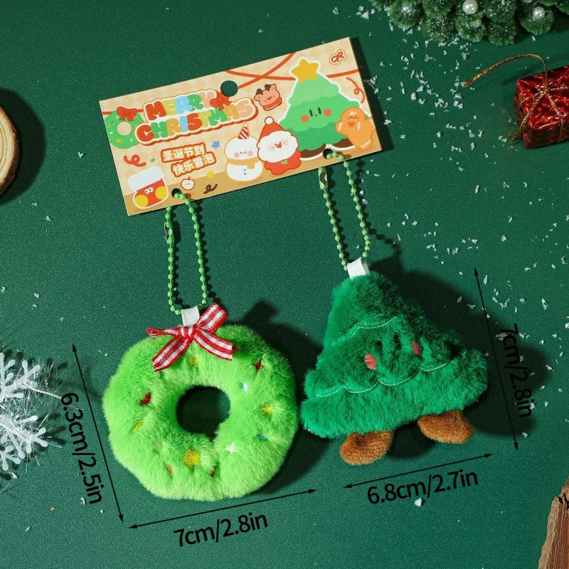 Christmas Plush Ornament | Santa Claus Snowman | Soft Touch Design