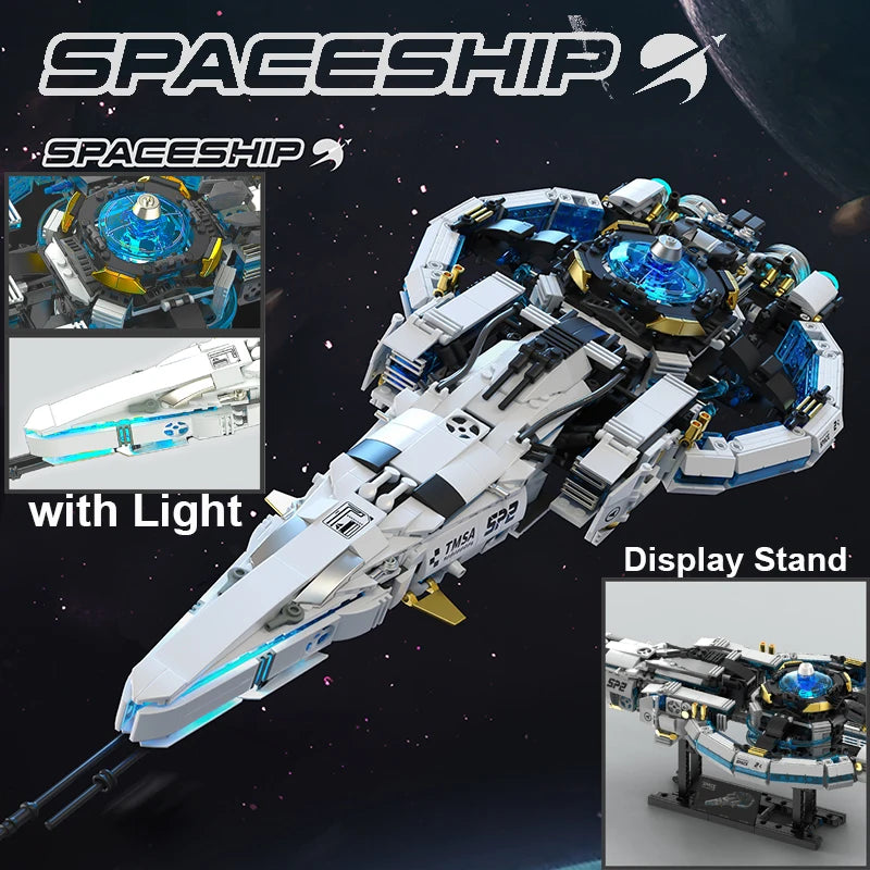Galaxy Starship Building Block Set | 1400-Piece | Lego Compatible