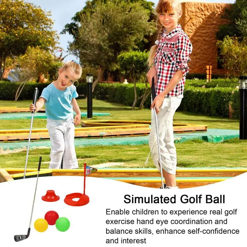 Children's Golf Club Set for Toddlers - Outdoor Toddler Golf Toy Set with Golf Cart - ToylandEU