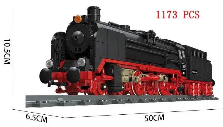 Lego Compatible City Train Set Building Blocks With Tracks - ToylandEU