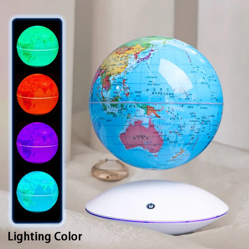 Levitating 6-inch Illuminated Magnetic Globe Rotation Display - ToylandEU