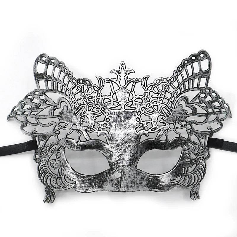 Premium Masquerade Mask Antique Copper Half Face For Women - ToylandEU