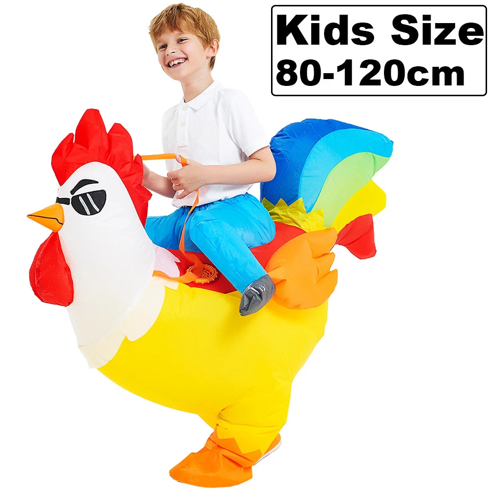 Inflatable Dinosaur Costume | Unisex Fit | Air Blown | Adult Youth Party Suit