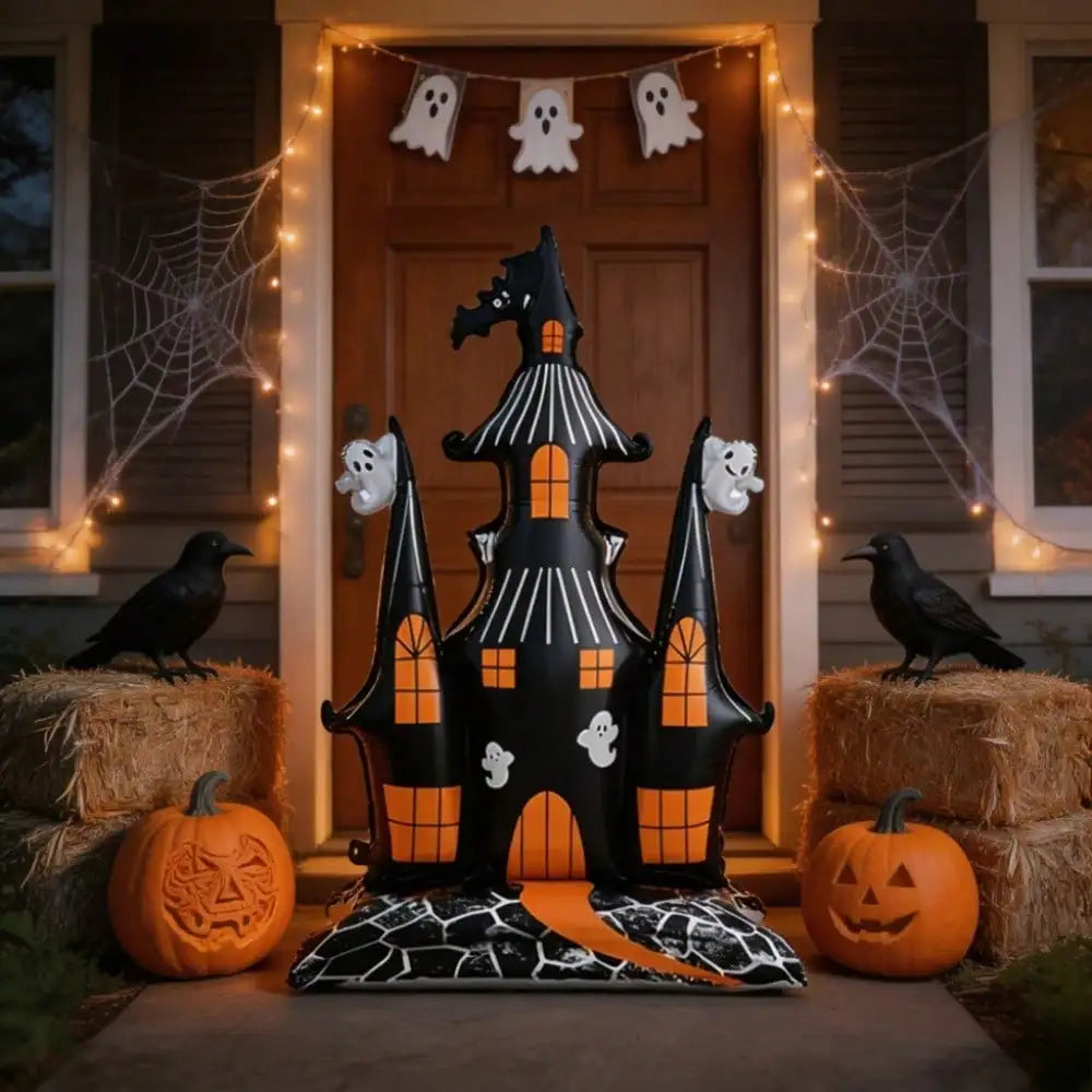 Castle Foil Balloon | 59 Inch Height | Halloween Design | Party Decor