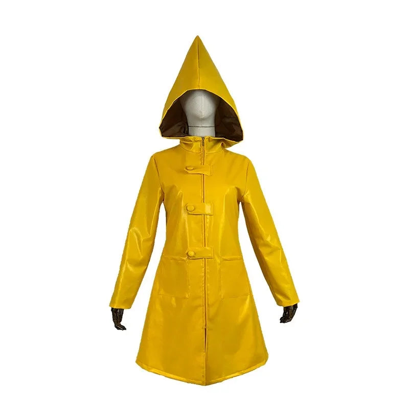 Little Nightmares Six Cosplay Yellow Raincoat - Kids & Adults Costume