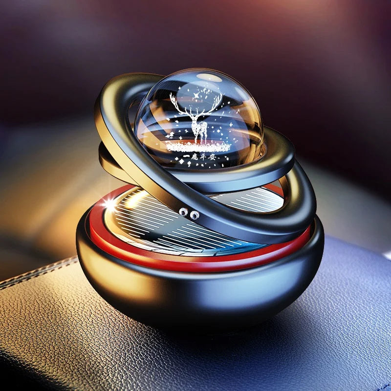 Solar Magnetic Levitation Car Ornaments with Air Purifying and Fragrance Control - ToylandEU