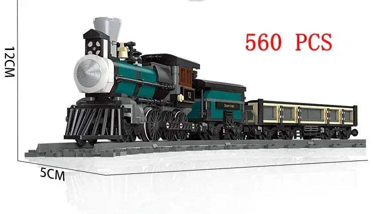 Lego Compatible City Train Set Building Blocks With Tracks - ToylandEU