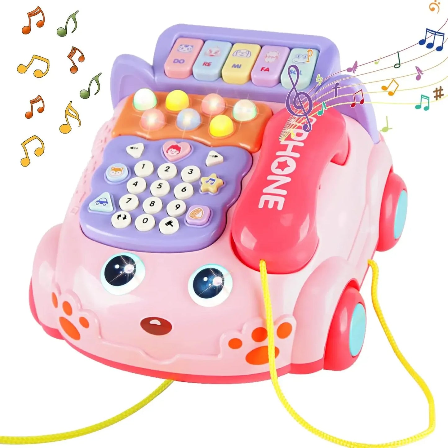 Baby Phone Toy With Piano Music For Interactive Play - ToylandEU