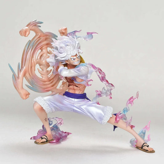 Monkey D. Luffy Anime Figure Gear 5, One Piece Action Figurine PVC Collection 19 CM