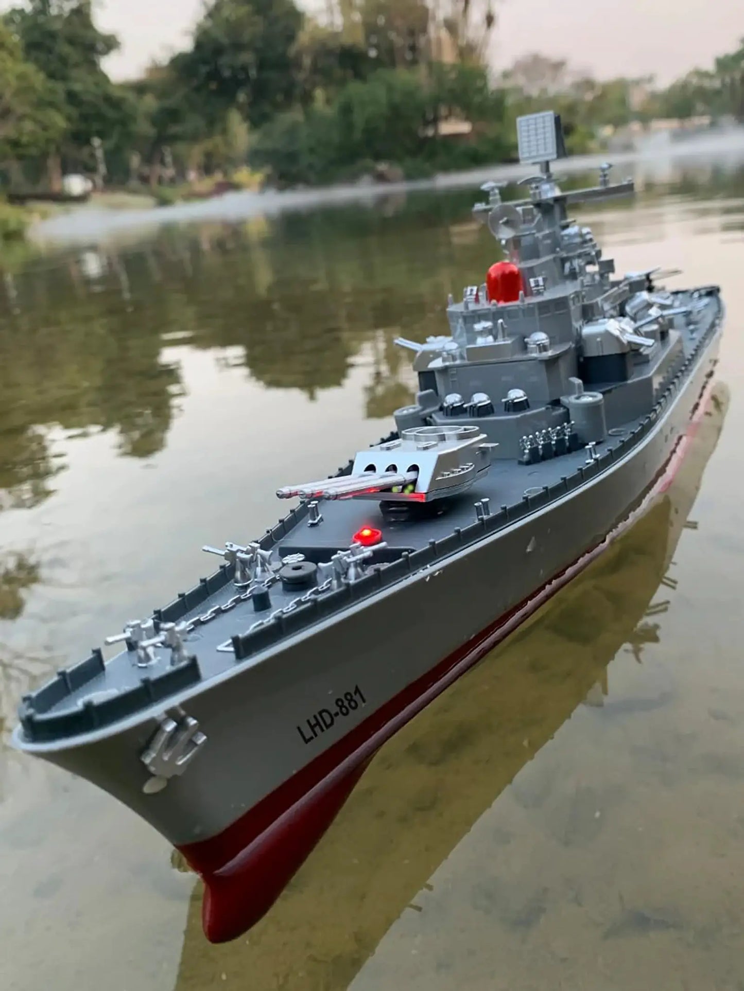1:275 Scale 31 Inch Large Remote Controlled Warship Battleship Rc Ship On Lakes Pools Rivers Exhibits Models For Kids Boys A - ToylandEU