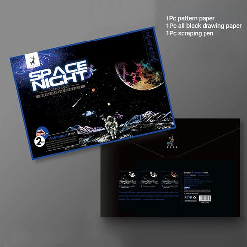 Magical Astronaut Space Scratch Painting Craft Kit ToylandEU.com Toyland EU