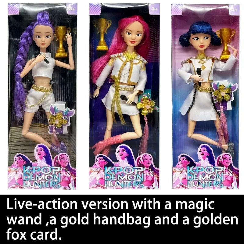 Kpop Demon Hunters Action Figure Dolls For Girls Collectible