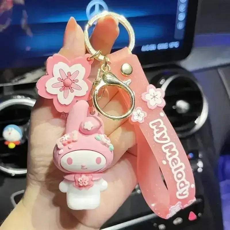 Sanrio Hello Kitty Key Chains, Kawaii Anime Cartoon Cinnamoroll Car Keychains Backpack Ornaments - CLOUDANIMESTUDIO