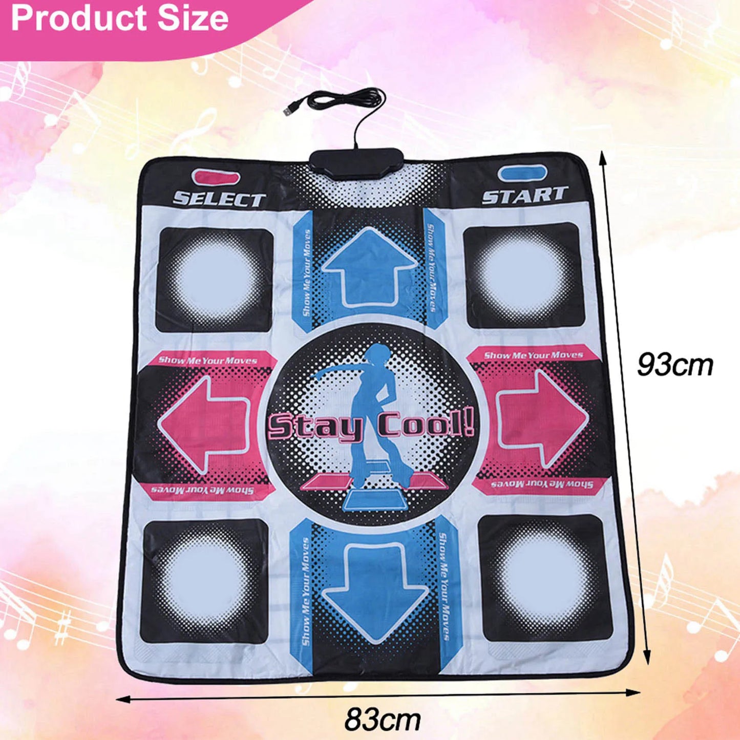 USB Dance Pad Non Slip For PC High Definition Footprint