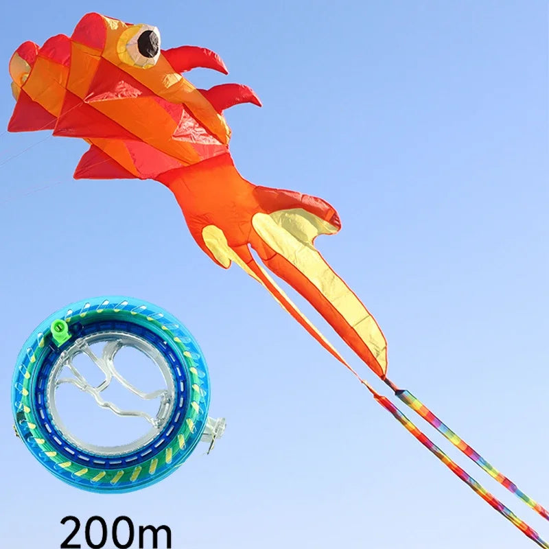 Large 8M Goldfish Kite with 3 Wind Tubes