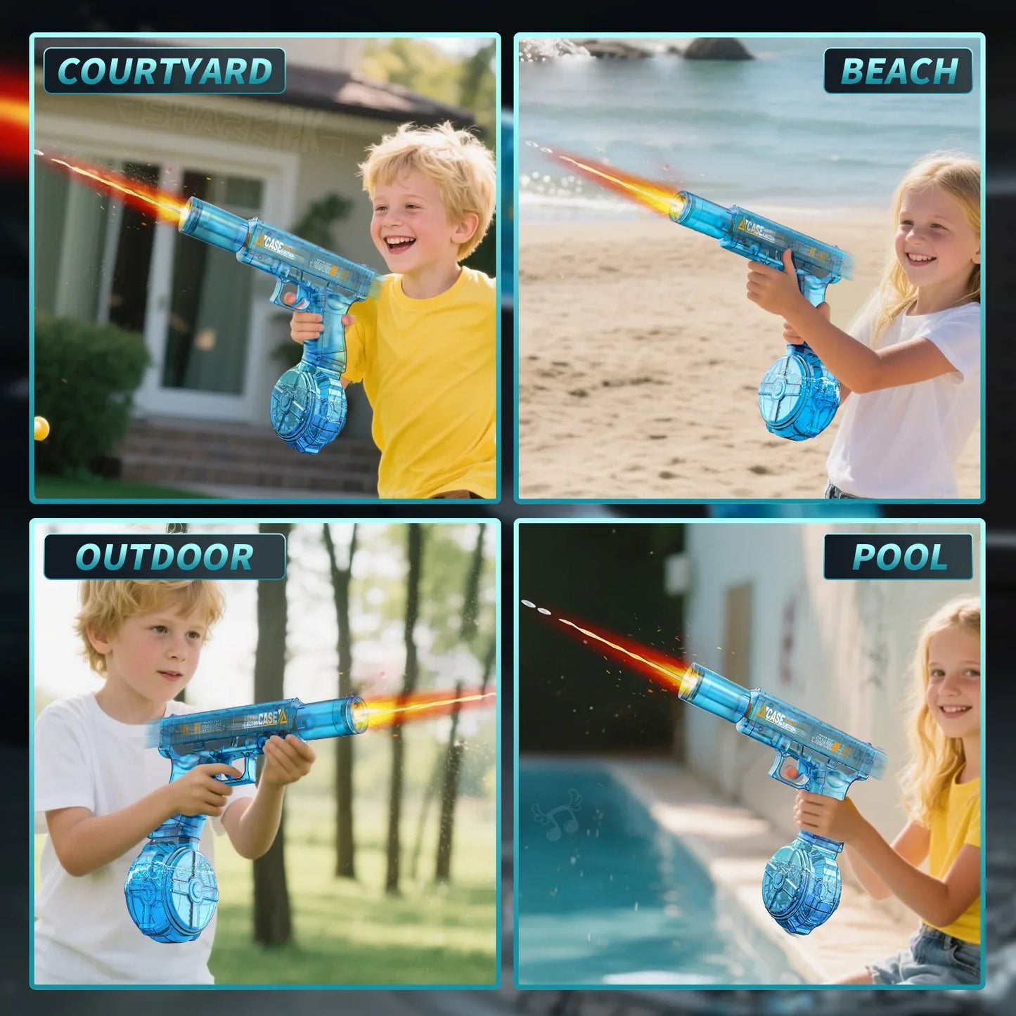 Water Gun | Electric Powered | Large Capacity | Beach Pool Party Ready