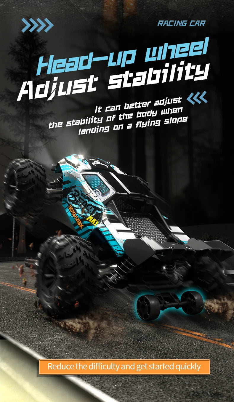 RC SG116 MAX 1:16 High-Speed 4WD RC Drift Racing Monster Truck - 70KM/H Off-Road Remote Control Car for Kids