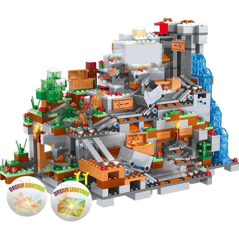 Minecraft Mountain Building Blocks Set - 1315 Pieces - ToylandEU