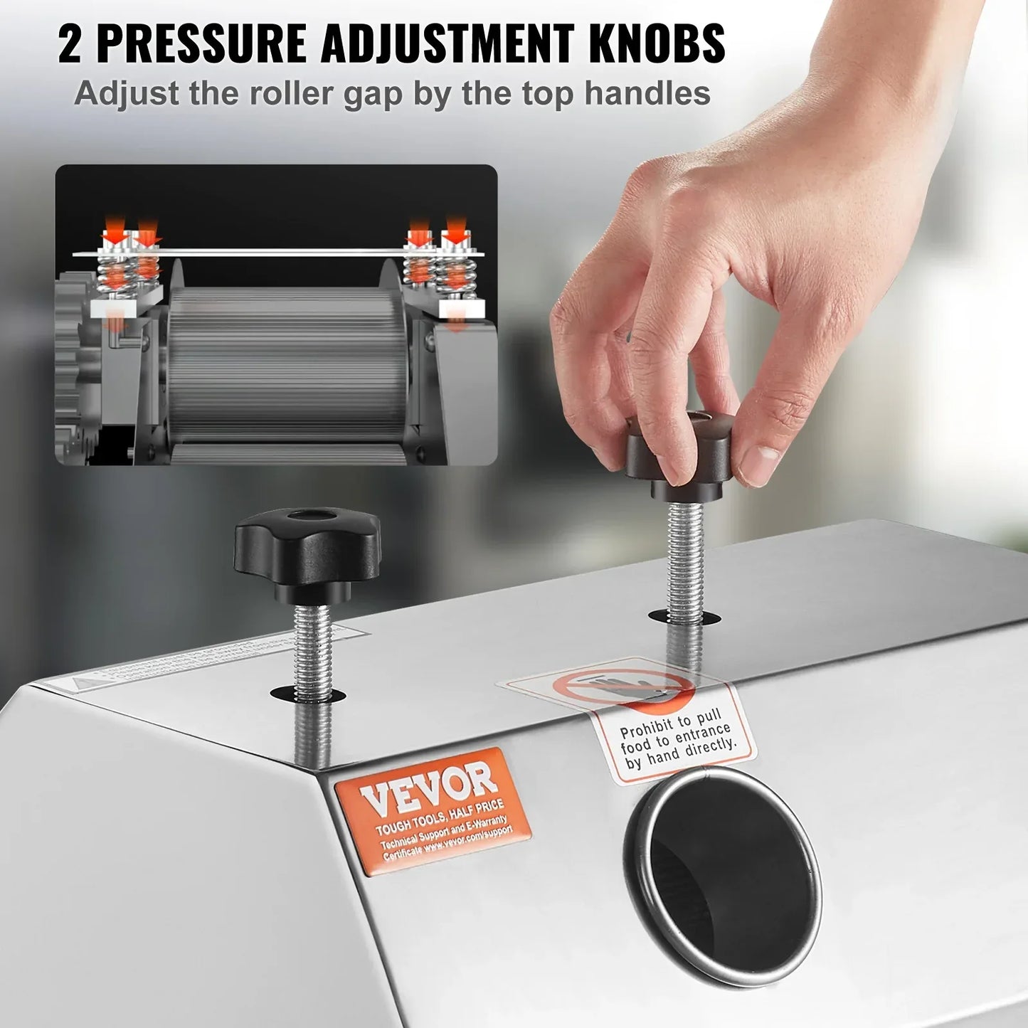 Commercial Sugar Cane Juicer High Output With Stainless Rollers - ToylandEU