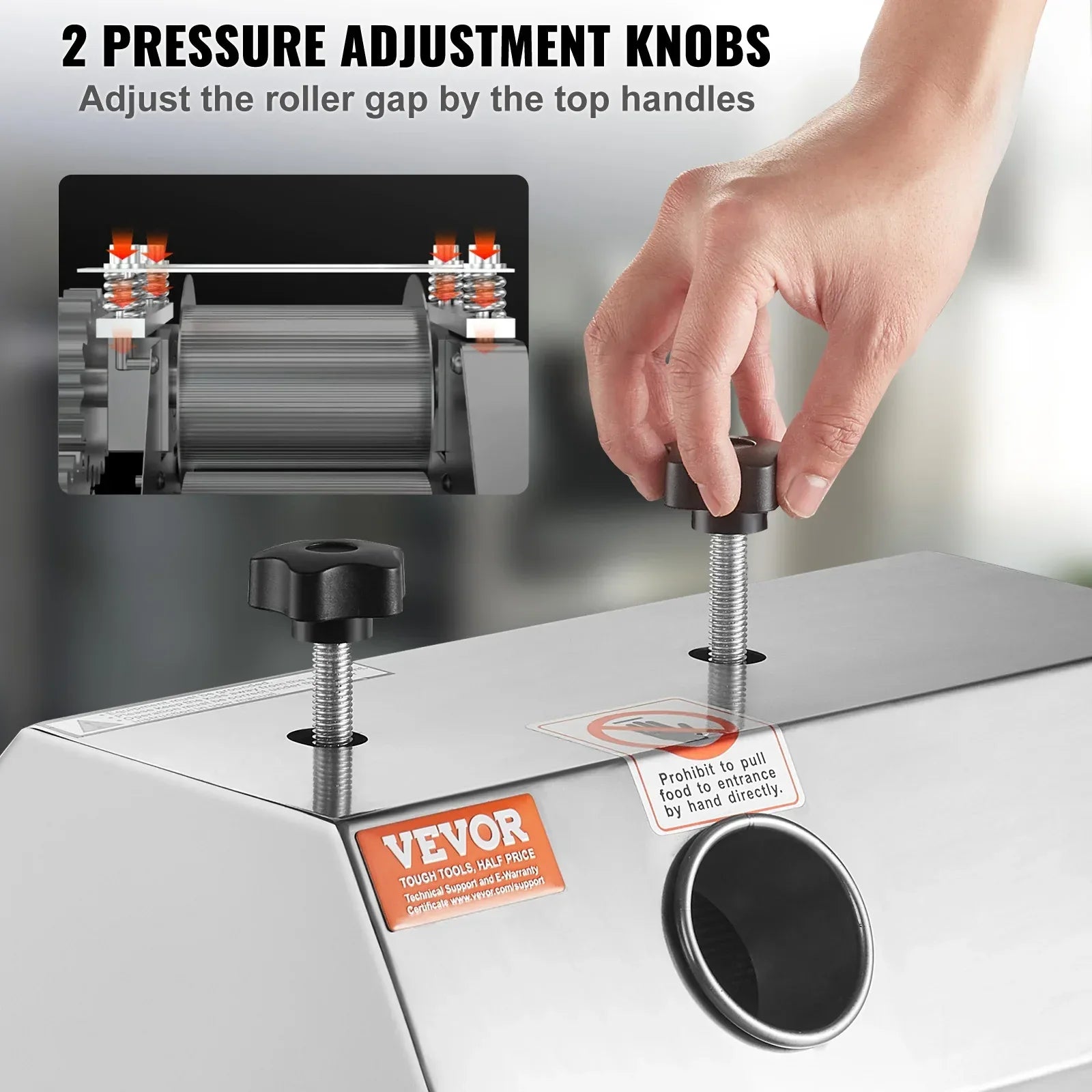 Commercial Sugar Cane Juicer High Output With Stainless Rollers - ToylandEU