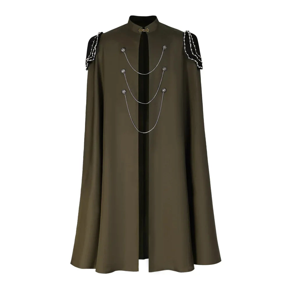 Medieval Gothic Cloak For Cosplay Cape With Chain Unisex - ToylandEU