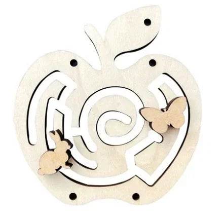 DIY Montessori Busy Board Wooden Toy Accessory Animal Hourglas Alarm Clock Mirror Educational Unlock Sensory Toy - ToylandEU