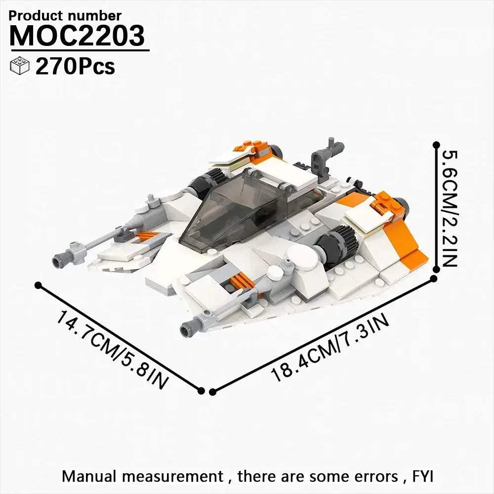 Space Wars Fighter Building Blocks Set For Realistic Dioramas - ToylandEU