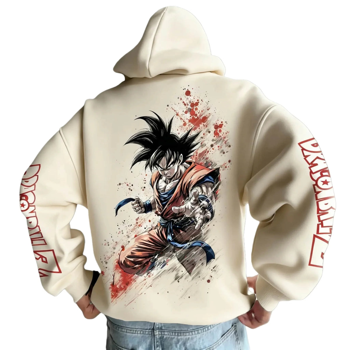 Dragon Ball Hoodie | Pure Cotton Fabric | Relaxed Cut Design | Mens Vintage