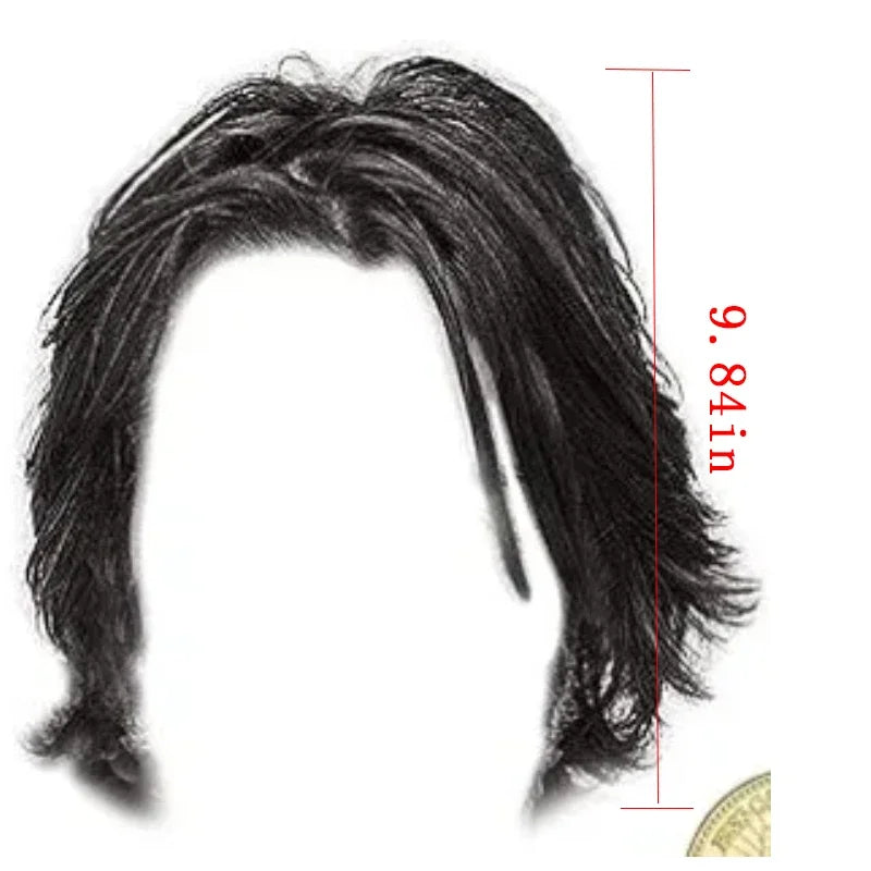 Wig | Vincent Vega Style Cosplay Wig | Heat Resistant Silk | Medium