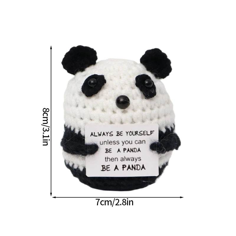 Funny Handmade Positive Energy Bee Doll With Card Home Room Decoration Crochet Knitting Shark Doll Ornament Christmas Party Gift - ToylandEU