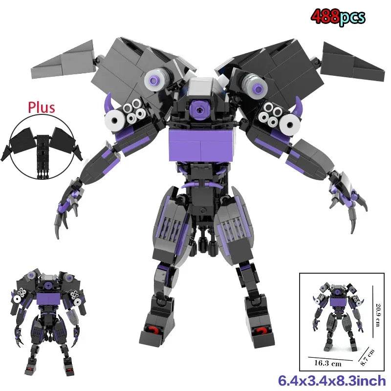 Moc Skibidi Toilet Action Figures Model Building Blocks Toys - ToylandEU