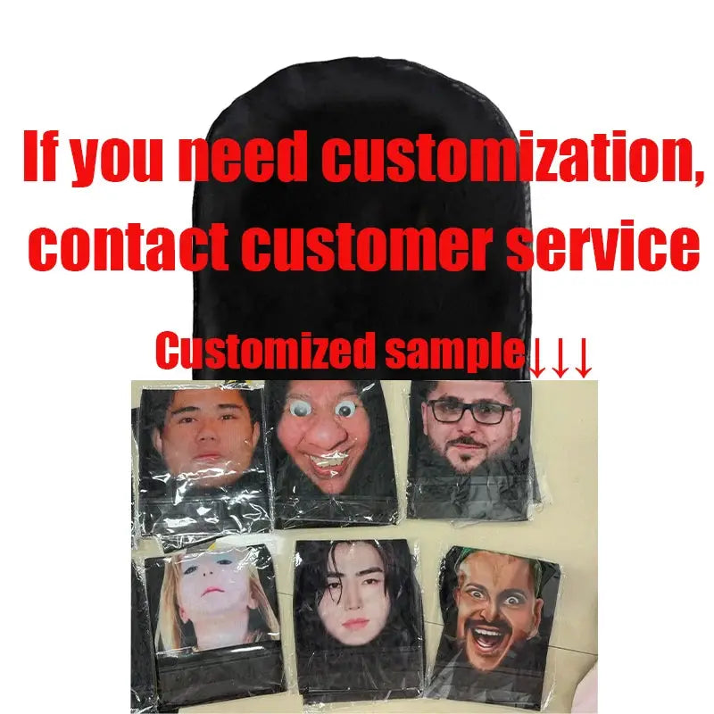 Funny Full Face Mask 3D Printed Celebrity Face Masks Elastic Mesh Halloween Cosplay Party Props Balaclava Headcovers - ToylandEU