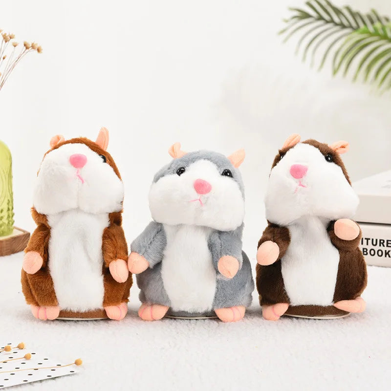 Charming 15cm Talking Hamster Plush Toy - Fun Sound-Recording Buddy