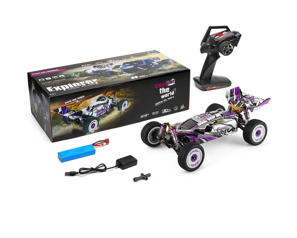 RC 124007 & 124019 High-Speed 1:12 Electric 4WD RC Racing Cars - 75KM/H & 55KM/H Drift Crawler with 3000mAh Battery