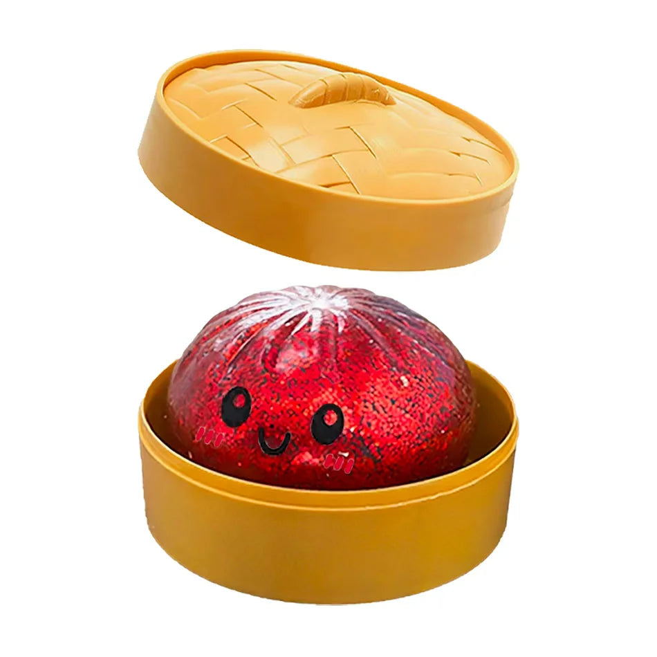 Glitter Dumpling Squishy | 6 Pack | Stress Relief Toy | Comes With Box