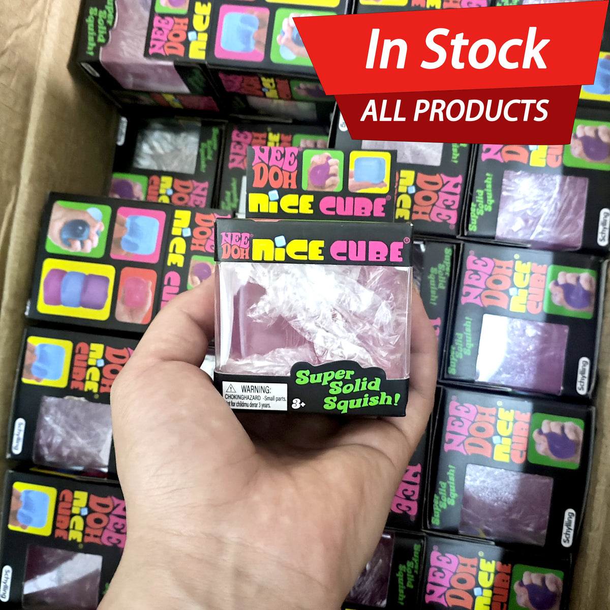 Nee Doh Fidget Cube | Soft Squeeze Relief | Mini Blind Box | Teens