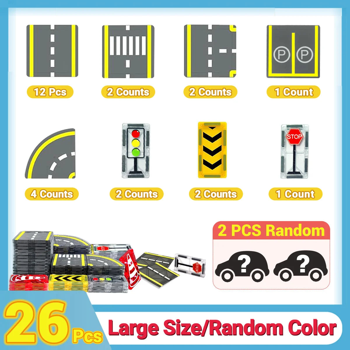 Magnetic Building Blocks | Magnetic Crane Car | STEM Toys Ages 3-6