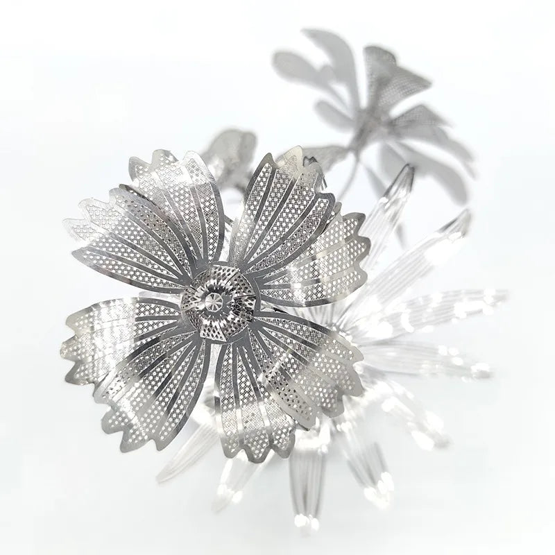 Flower Arrangement 3D Metal Puzzle | DIY Handmade Kit | Alloy Model | 14+