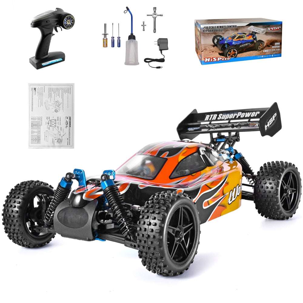 "High Speed 1:10 Scale HSP RC Car Nitro Gas Off Road Buggy Remote Control Car 94106 Warhead" Toyland EU