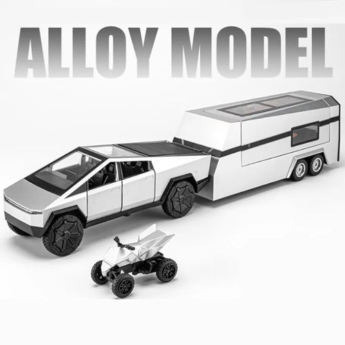 1/32 Scale Alloy Tesla Cybertruck Pickup Trailer Diecast Car Model AliExpress Toyland EU