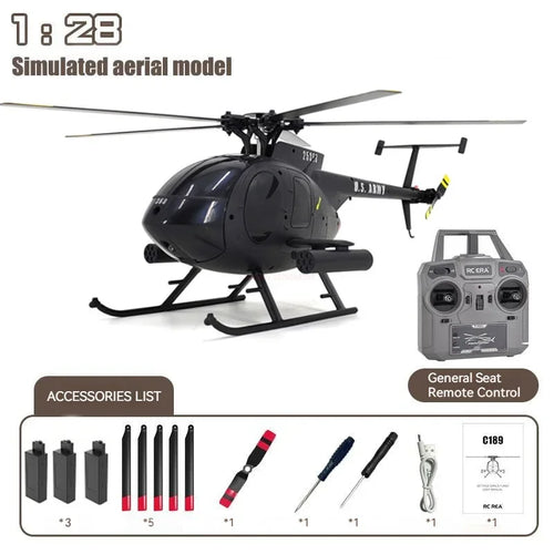 Rc Era 1:28 C189 Bird Rc Helicopter Tusk Md500 Dual Brushless Toyland EU