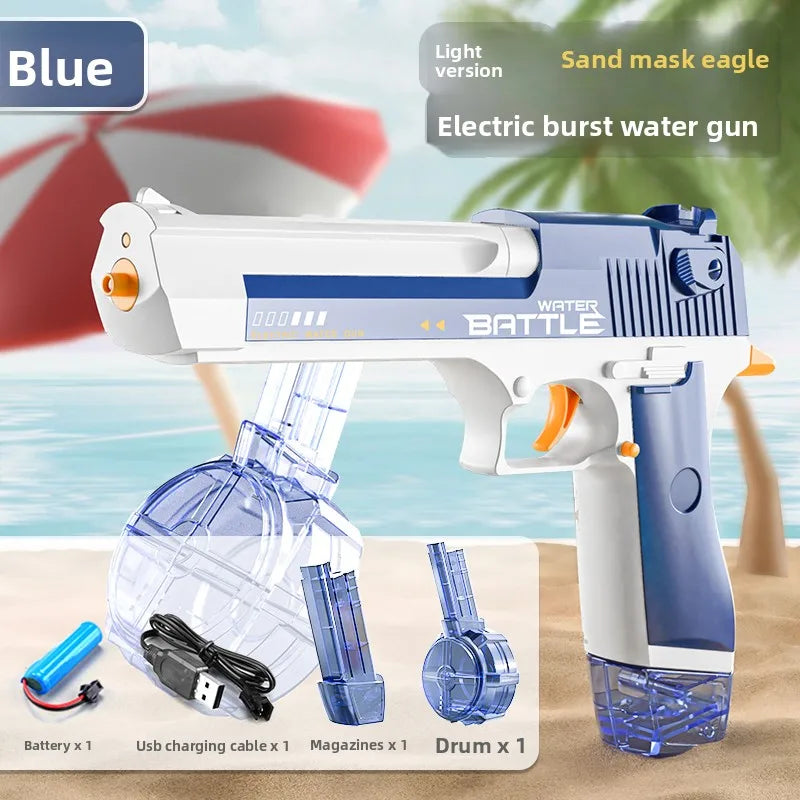 Water Gun Toy | Rechargeable Long-Range Blaster | Beach Pool | Ages 14 Up