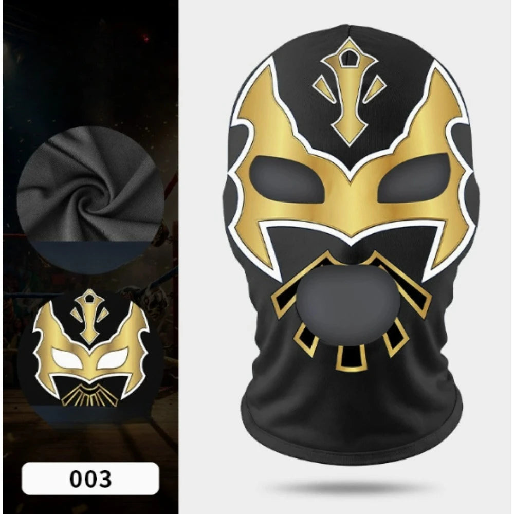 Wrestling Mask | Polyester Lycra Fabric | Printed Design | One Size