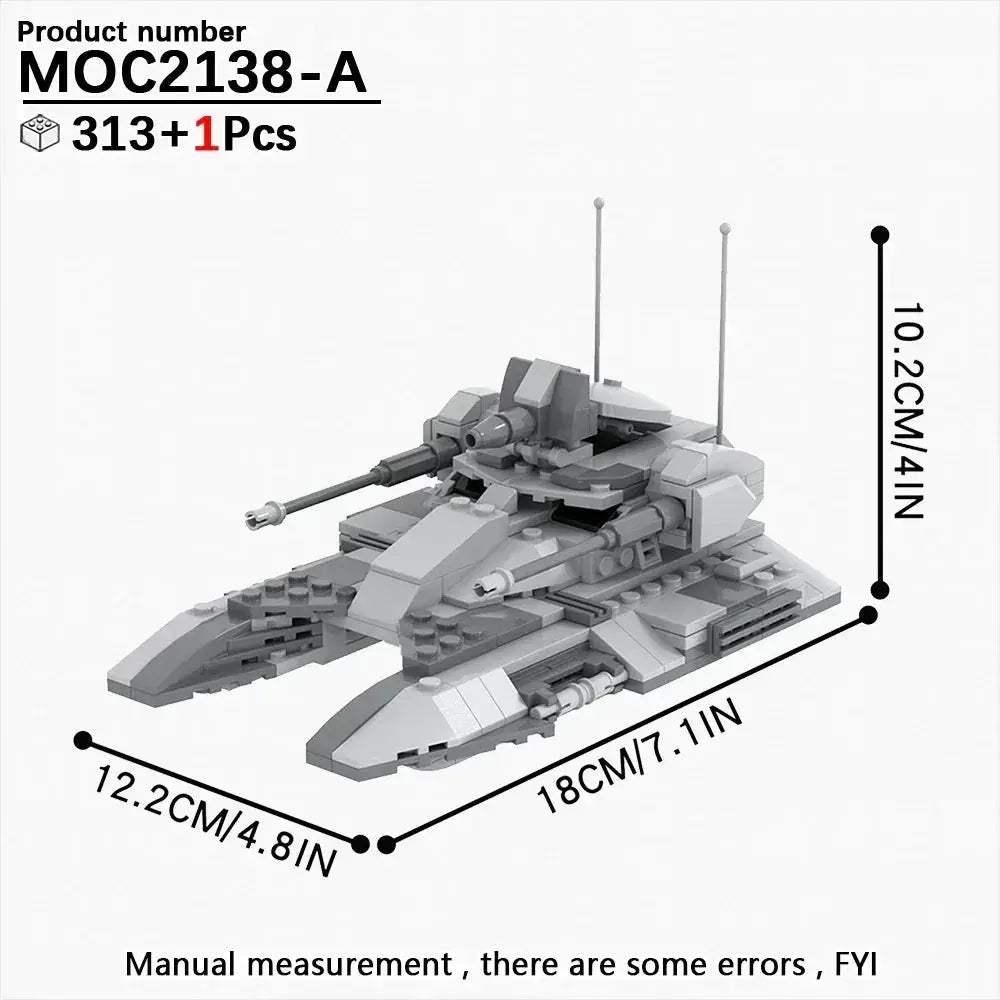 Space War Tank Building Blocks Kit Educational Diorama Toy - ToylandEU