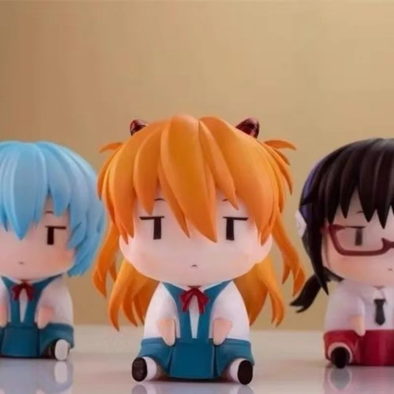Evangelion Rei and Asuka Action Figures PVC Collectible