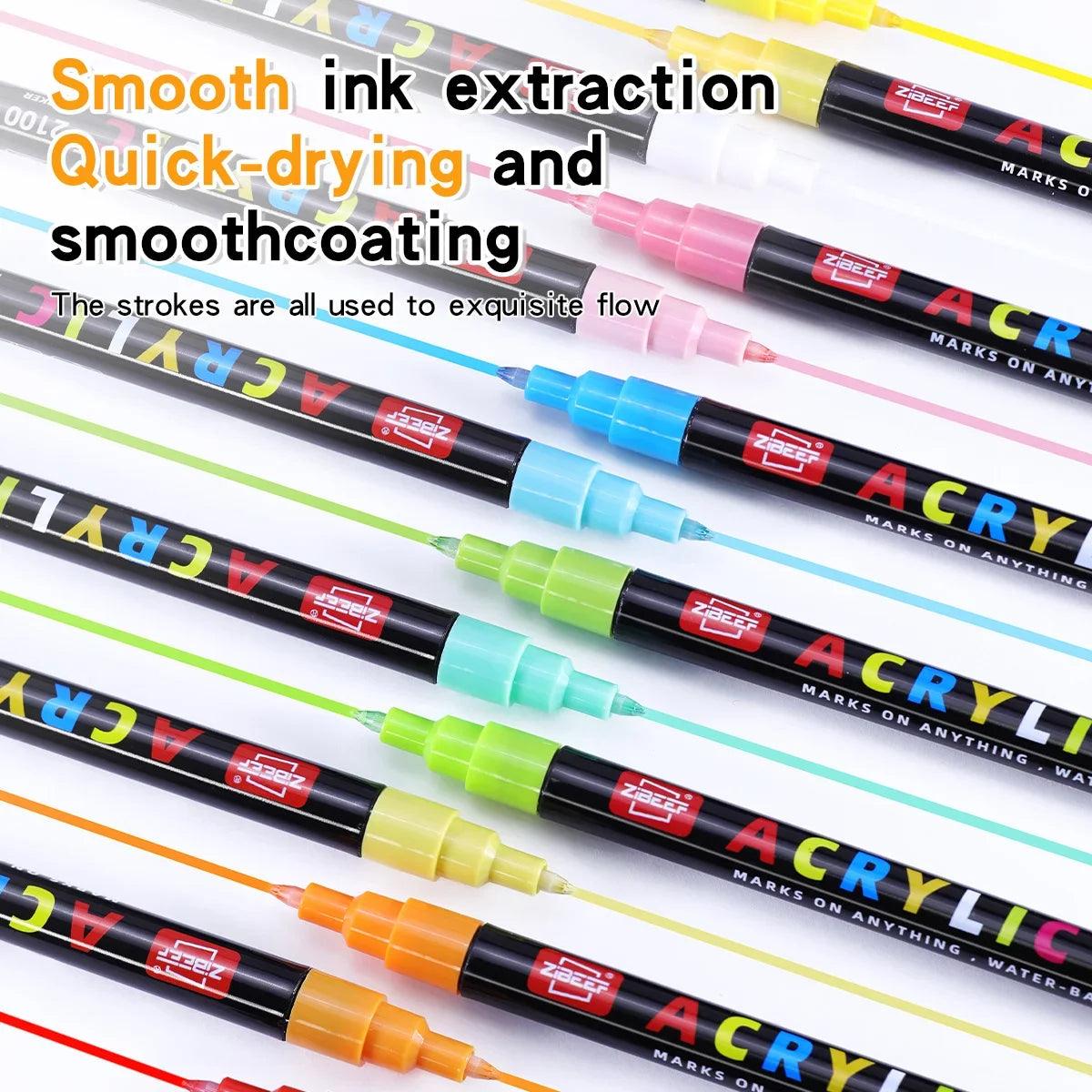 Acrylic Paint Markers | Fine Tip Set | Toylandeu™