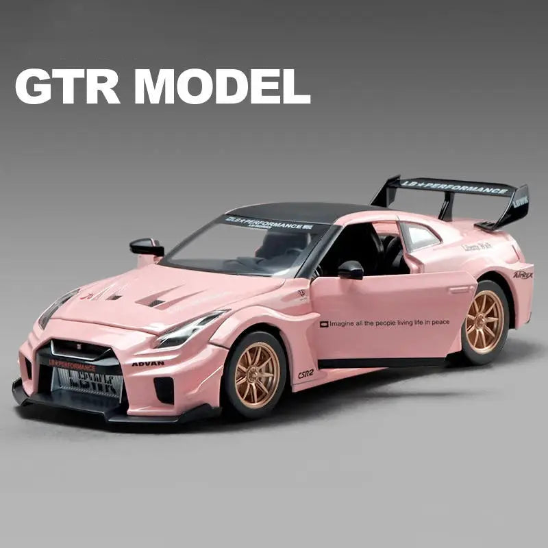 1:24 Skyline Ares GTR R35 Diecasts & Toy Vehicles Metal Toy Car Model High Simulation Pull Back Collection Kids Toys - ToylandEU