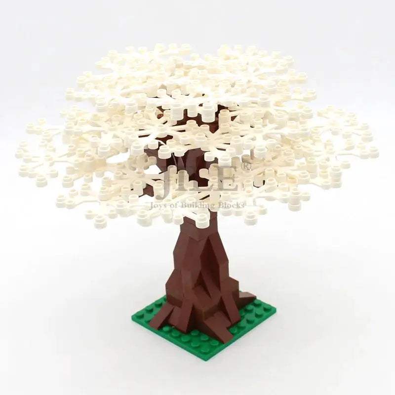 MOC Sakura Flower Stem Tree Building Blocks Set DIY Cherry Blossom Bricks Treehouse Model Decoration Toys 24866 19119 2417 2423 - ToylandEU