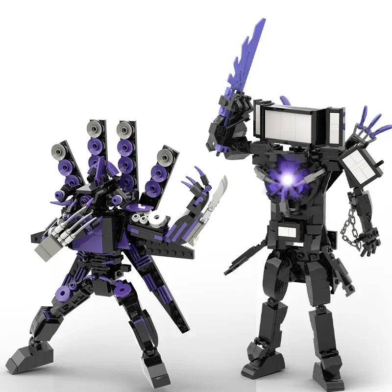 Moc Skibidi Toilet Action Figures Model Building Blocks Toys - ToylandEU